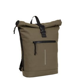 New Rebels New Rebels Mart New York Olive Green 21L Backpack Rolltop Water Repellent Laptop 15.6"