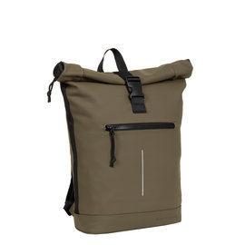 Mart New York Olive Green 21L Backpack Rolltop Water Repellent Laptop 15.6"