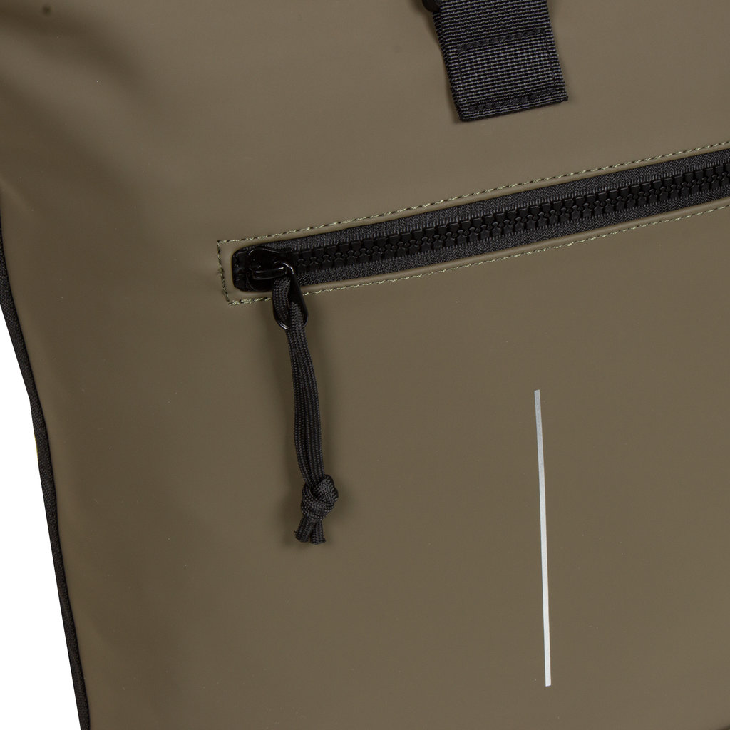 New Rebels New Rebels Mart New York Olive Green 21L Backpack Rolltop Water Repellent Laptop 15.6"