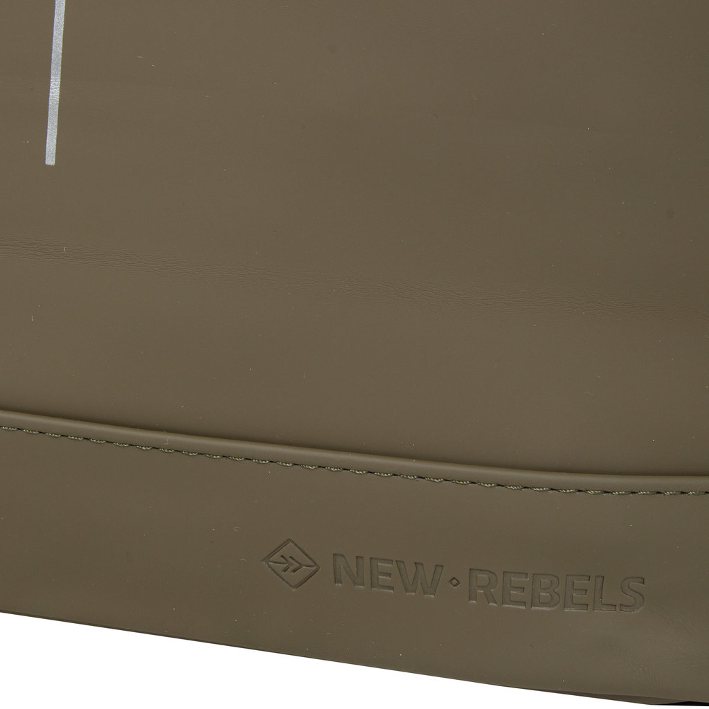 New Rebels Mart New York Olivgrün19L Rucksack Rolltop Wasserabweisend Laptop 15.6