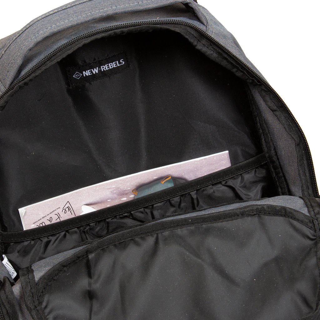 New Rebels® Andes - Travel bag - Weekend bag - Sport - Backpack - Grey - 31x16x50cm