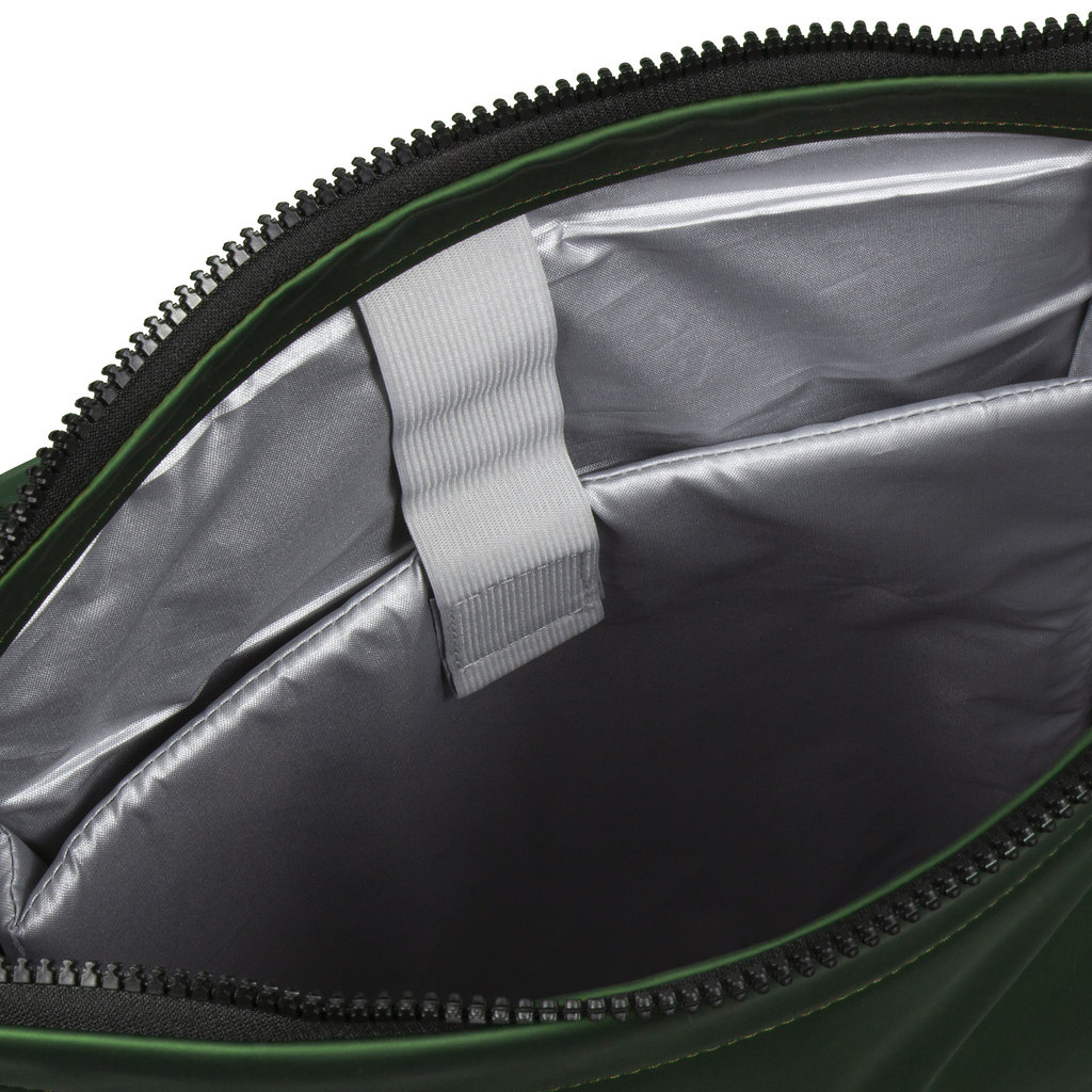 New Rebels New Rebels Mart New York Metallic Green 21L Backpack Rolltop Water Repellent Laptop 15.6"