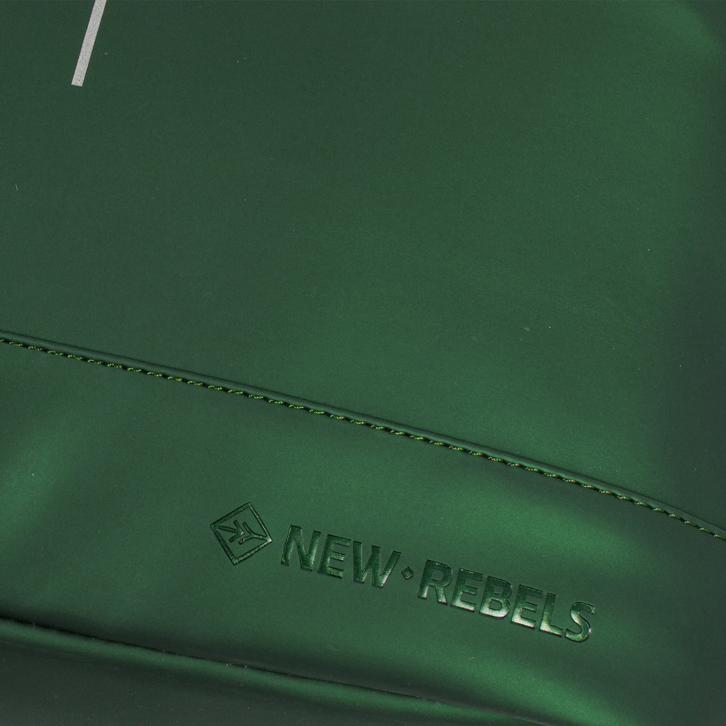 New Rebels New Rebels Mart New York Metallic Green 21L Backpack Rolltop Water Repellent Laptop 15.6"