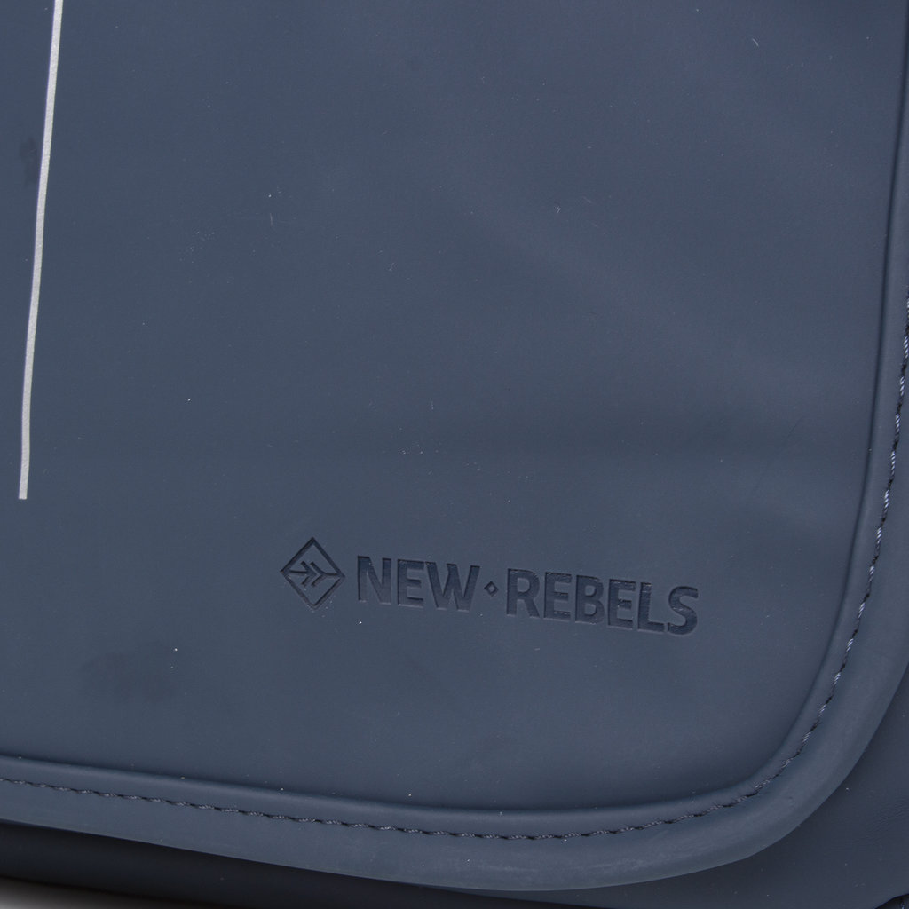 New Rebels ® Mart - Flapover - Navy Blauw - A5 - Schoudertas