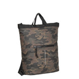 New Rebels ® Mart - Top Zip - Water-resistant -  Backpack - Laptop bag 14 Inch. - Shopper - Brown Camouflage