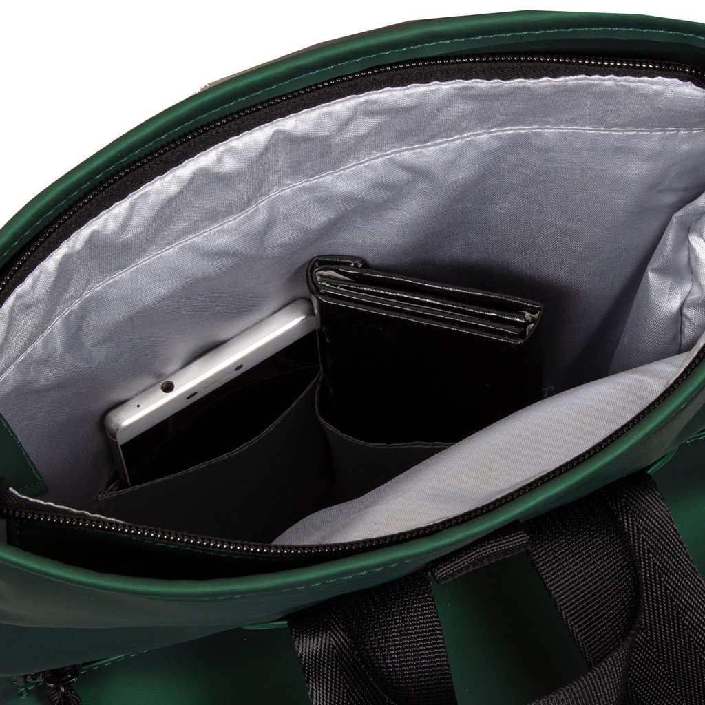New Rebels New Rebels Mart Los Angeles Metallic Green 7L Rolltop Backpack Water Repellent