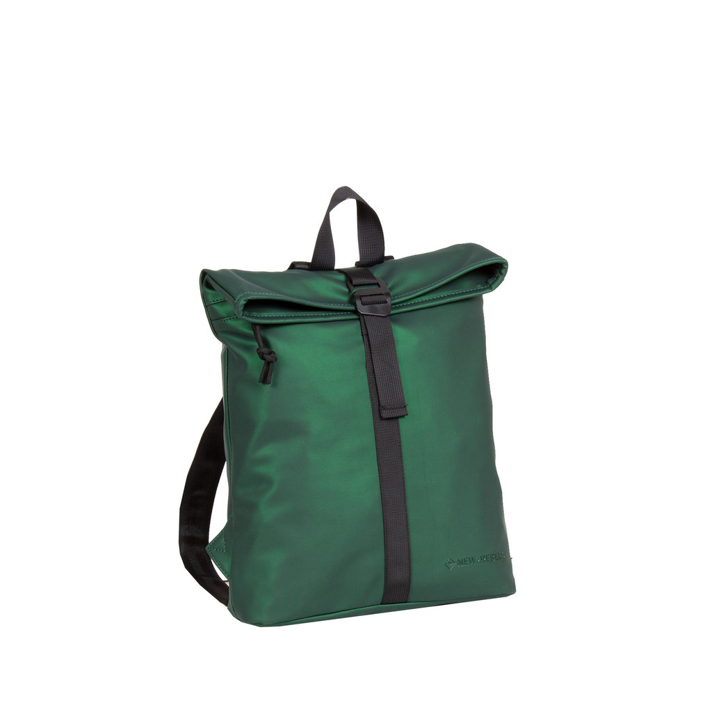 New Rebels New Rebels Mart Los Angeles Metallic Green 7L Rolltop Backpack Water Repellent