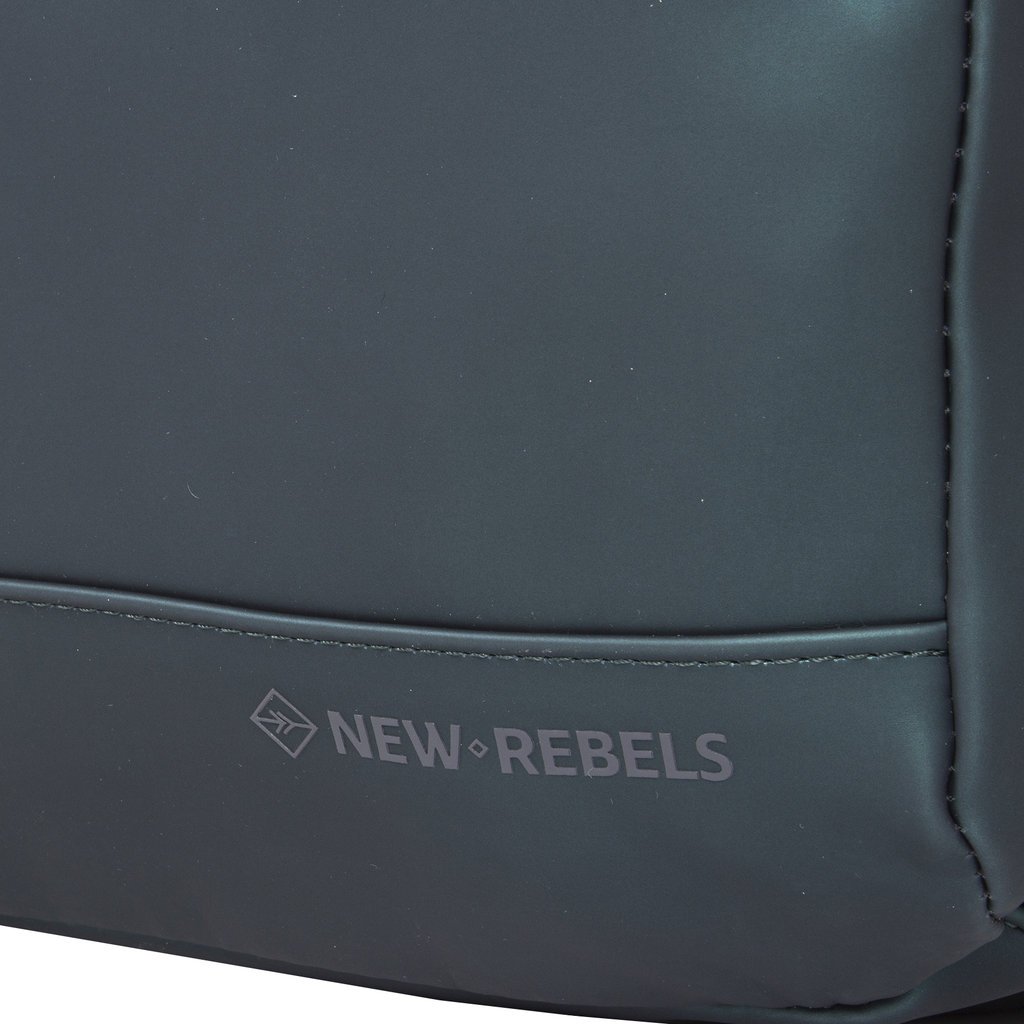New Rebels New Rebels Harper Miami Metallic Groen 10L Rugzak Waterafstotend Laptop 13"