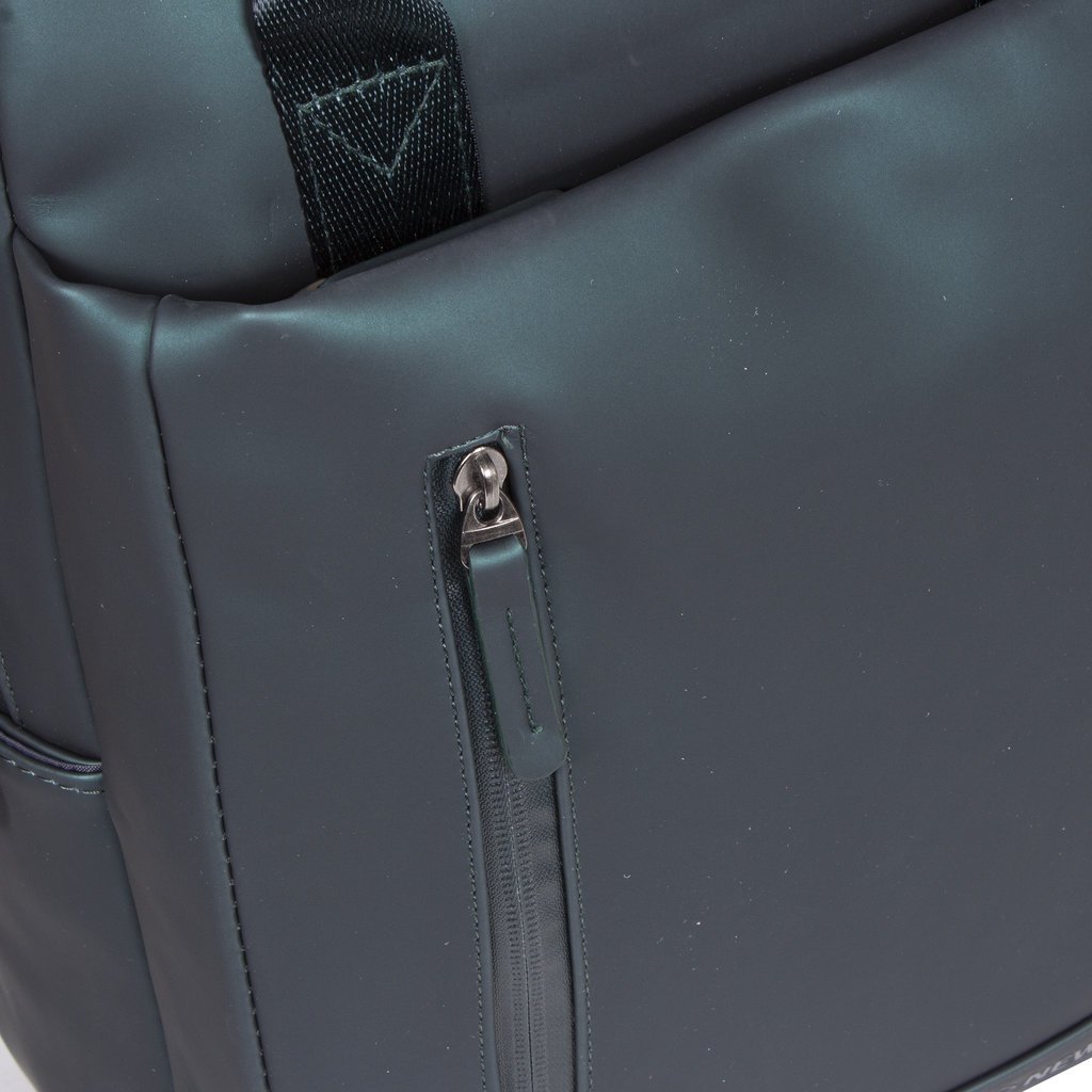 New Rebels ® Harper 1- Backpack - Laptop compartiment - 9 Liter - Dark Green - Metallic