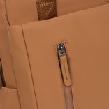 New Rebels New Rebels Harper Miami Rugzak 9L Waterafstotende Laptop Rugtas 13 inch Schooltas en Werktas van PU Comfortabel Cognac