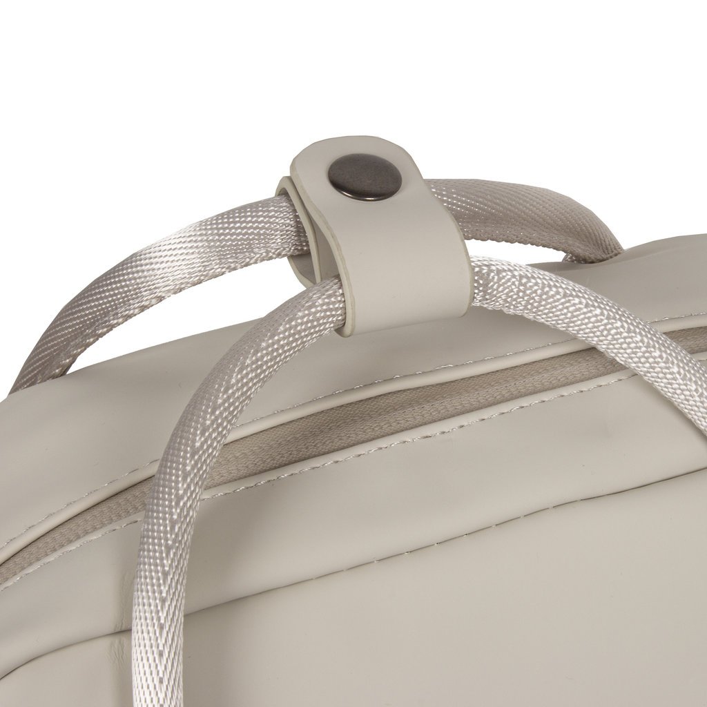 New Rebels New Rebels Harper Miami Rugzak 9L Waterafstotende Laptop Rugtas 13 inch Schooltas en Werktas van PU Comfortabel Beige