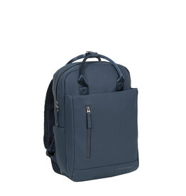 New Rebels New Rebels Miami Rugzak 9L Waterafstotende Laptop Rugtas 13 inch Schooltas en Werktas van PU Comfortabel Navy