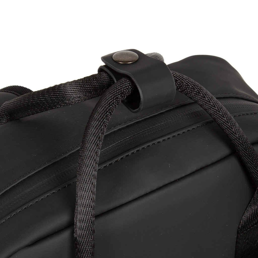 New Rebels New Rebels Harper Miami Rugzak 9L Waterafstotende Laptop Rugtas 13 inch Schooltas en Werktas van PU Comfortabel Zwart