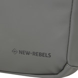 New Rebels New Rebels ® Harper  3- Rugtas - Waterafstotend - Laptoptas 14 inch -  12 Liter - Waterproof Rugzak - Antraciet Grijs