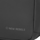 New Rebels ® Harper  3- Rugtas - Waterafstotend - Laptoptas 14 inch -  12 Liter - Waterproof Rugzak - Zwart