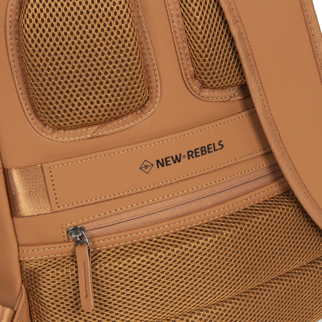 New Rebels ® Harper 2 - Backpack - Laptop compartiment - 11 Liter - Cognac