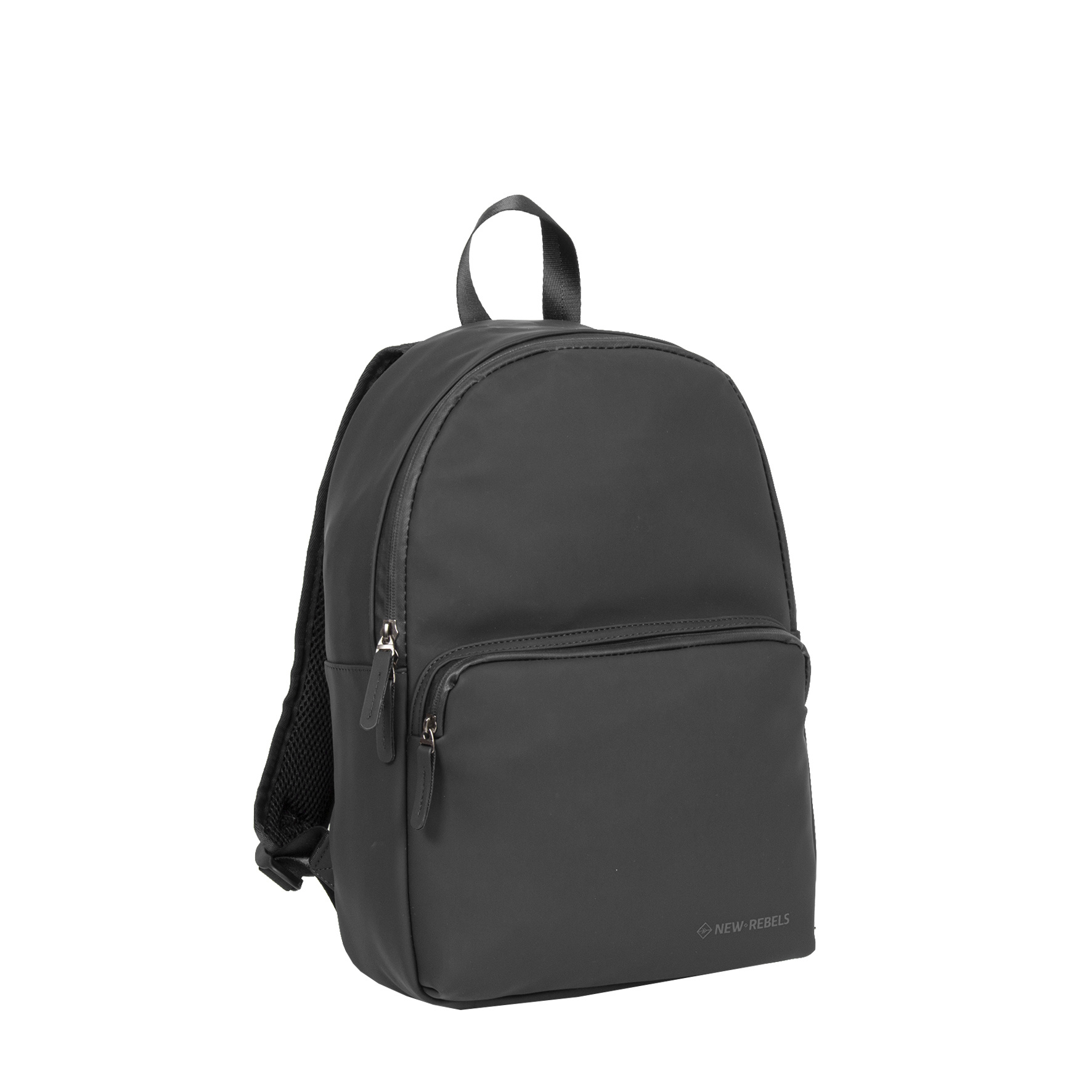 15.6 backpack leather Black Leather Laptop Backpack – 15.6 Inch Business Work Backpack main image 1