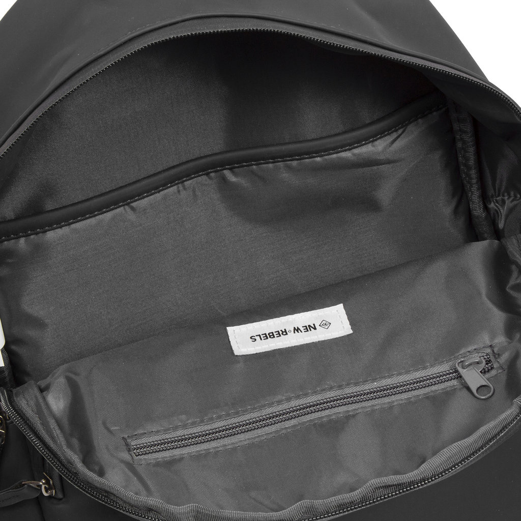 New Rebels New Rebels Harper Providence Zwart 12L Rugzak Waterafstotend Laptop 11.6"