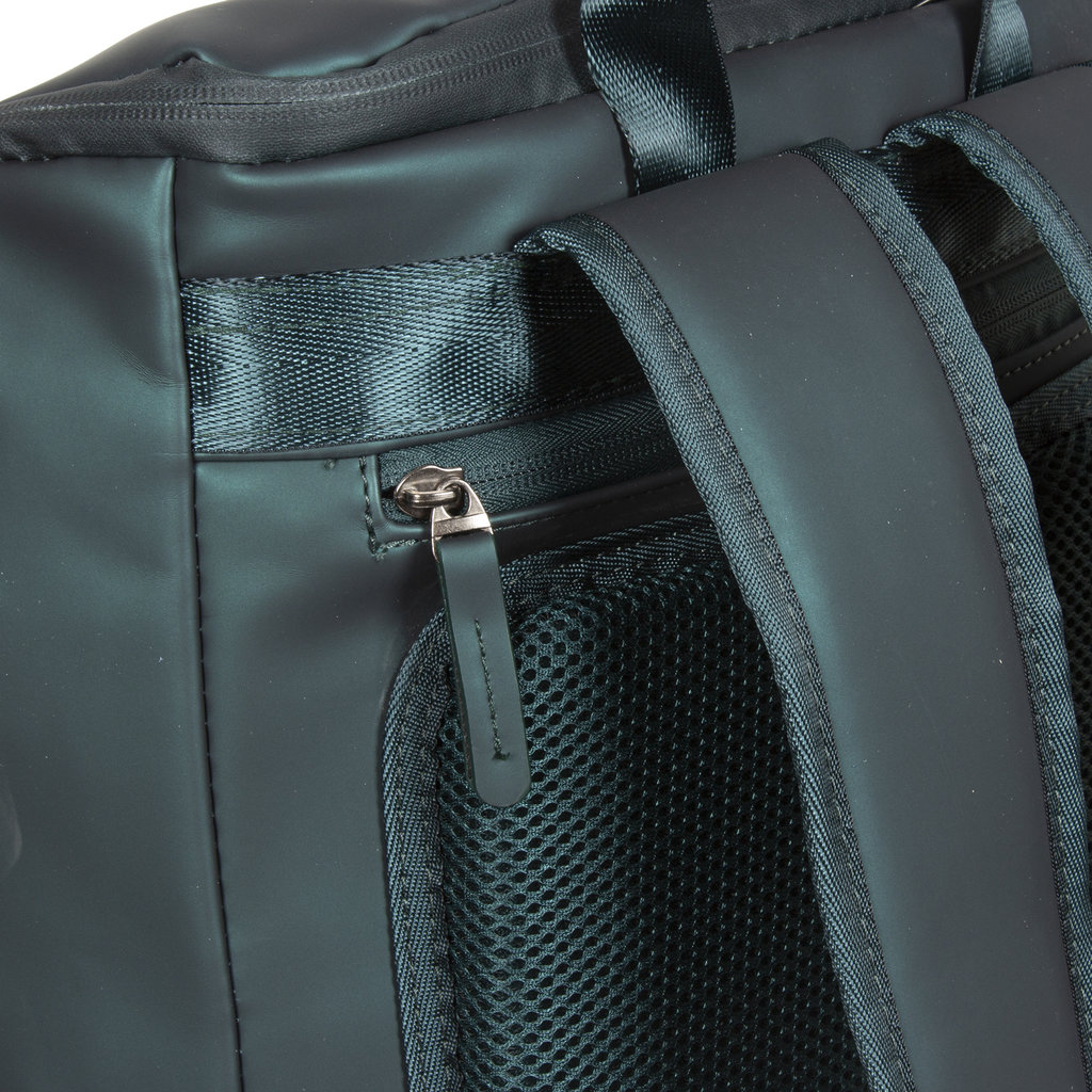 New Rebels New Rebels ® Harper - Backpack - Laptop compartiment - 18 Liter - Dark Green - Metallic