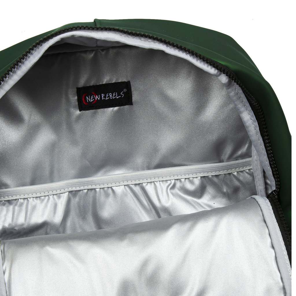 New Rebels New Rebels Mart Chicago Metallic Groen 17L Rugtas Waterafstotend Laptop 13"