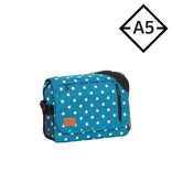 New Rebels ® Star25 - Medium Schoudertas  A5 - Crossbodytas met flap -  new blue with stars