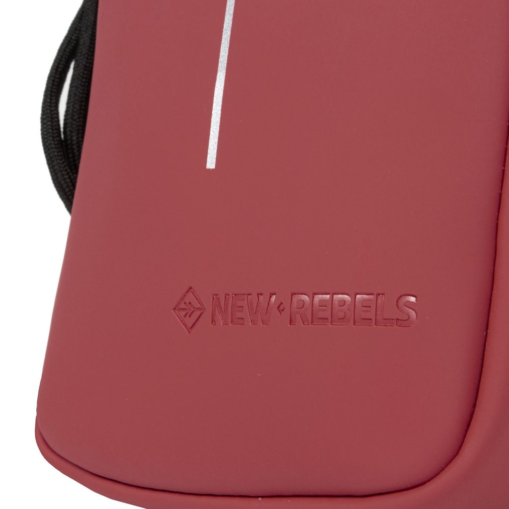 New-Rebels® Mart - Waterafstotend - Telefoontas  - Telefoontasje - 10x2x17cm - Burgundy