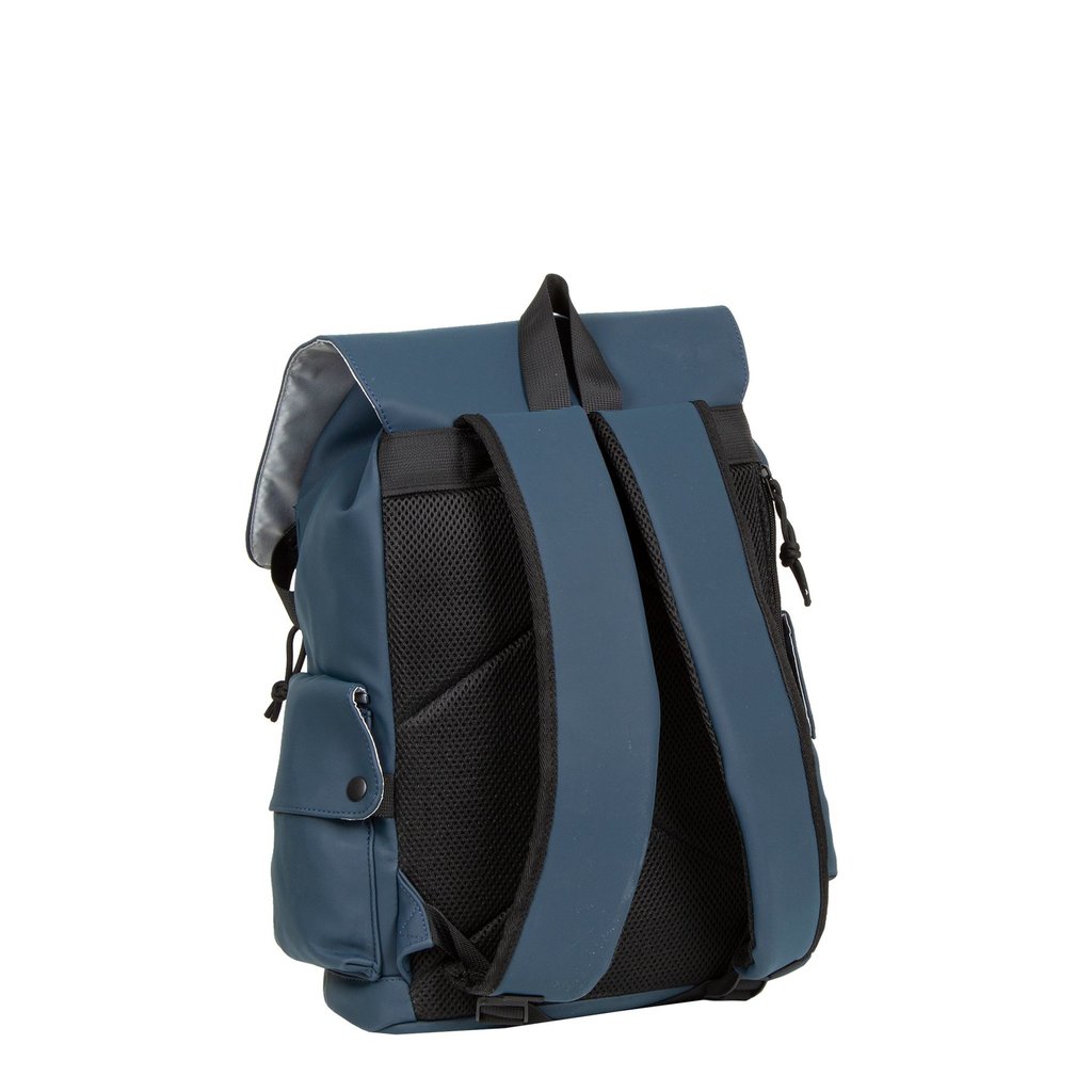 New-Rebels ® Mart - PU - Laptop - Backpack - Water-resistant - Navy Blue - 31x17x38cm
