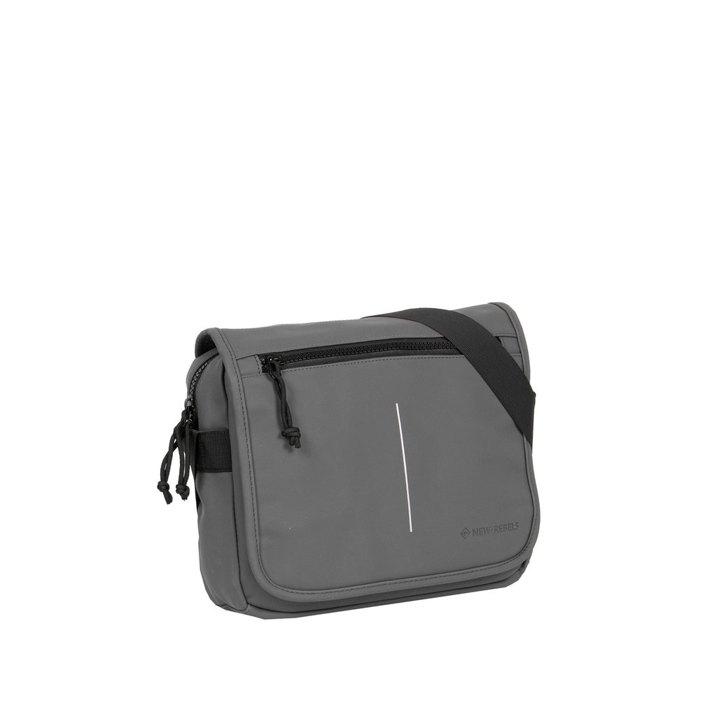 New Rebels ® Mart - Mit Überschlag Over - Anthrazit - A5 - Umhängetasche Bag