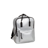New-Rebels® Mart - Backpack - Waterafstotend - Zwart IV - Rugtas - Metallic Silver