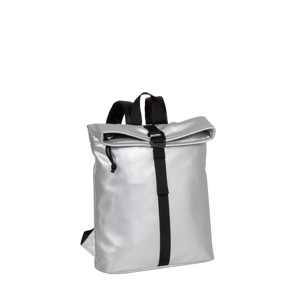 New Rebels New Rebels Mart Los Angeles Metallic Zilver 7L Rolltop Rugzak Waterafstotend