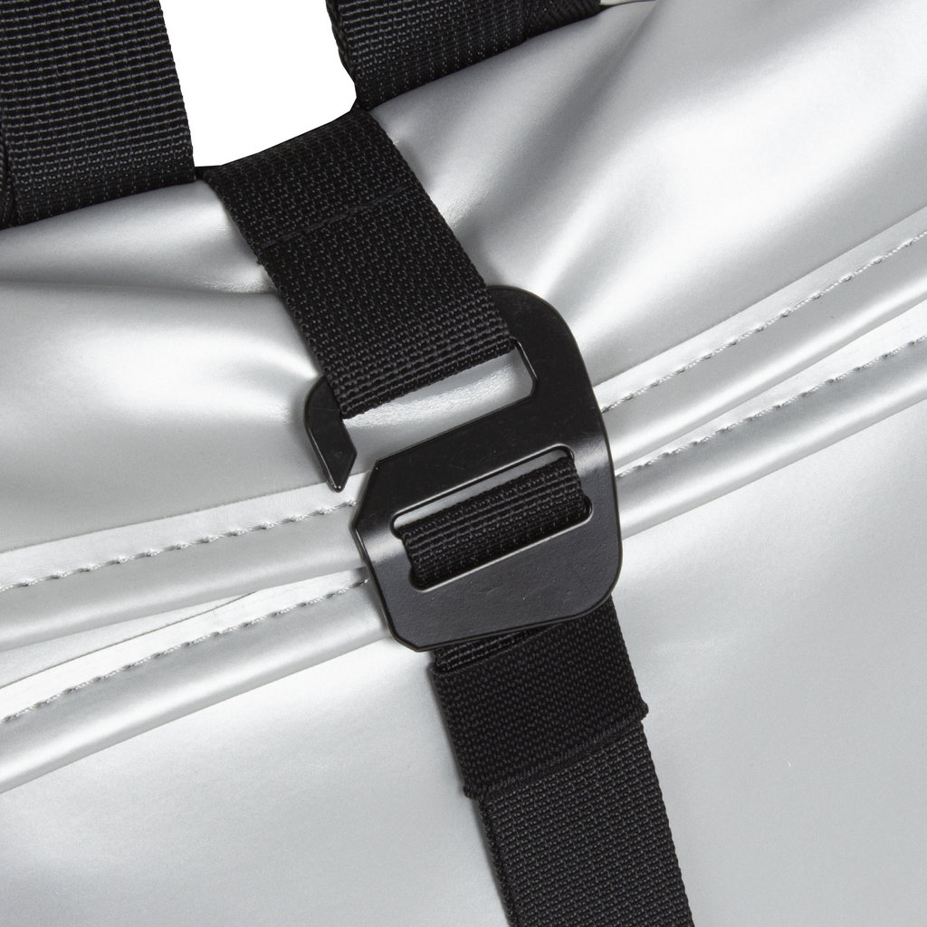 New Rebels Mart - rolltop - Mini Backpack -  Small II - Metallic Silver / Gray