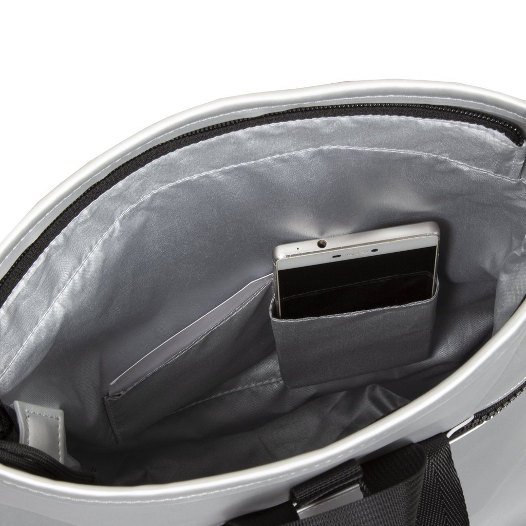 New Rebels New Rebels Mart Los Angeles Metallic Zilver 7L Rolltop Rugzak Waterafstotend