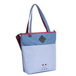 New Rebels New Rebels ® Morris Shopper Soft Blue 2Tone 43X16X37CM