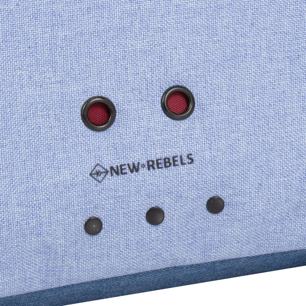 New Rebels New Rebels ® Morris Shopper Soft Blue 2Tone 43X16X37CM