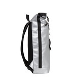 New Rebels New Rebels Mart New York Metallic Zilver 21L Rugtas Rolltop Waterafstotend Laptop 15.6"