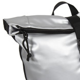New Rebels New Rebels Mart New York Metallic Zilver 21L Rugtas Rolltop Waterafstotend Laptop 15.6"