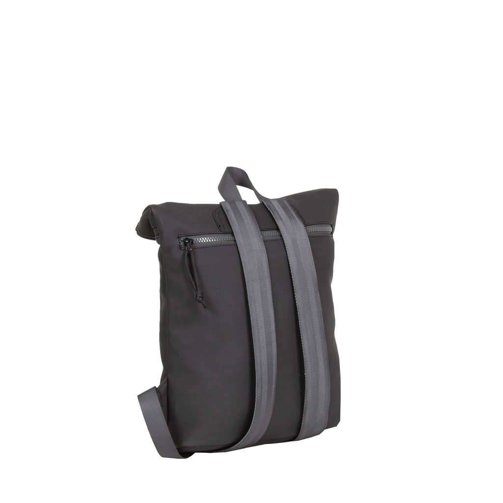 New Rebels New Rebels ® Tim Rolltop Rucksack Klein Schwarz/Grau
