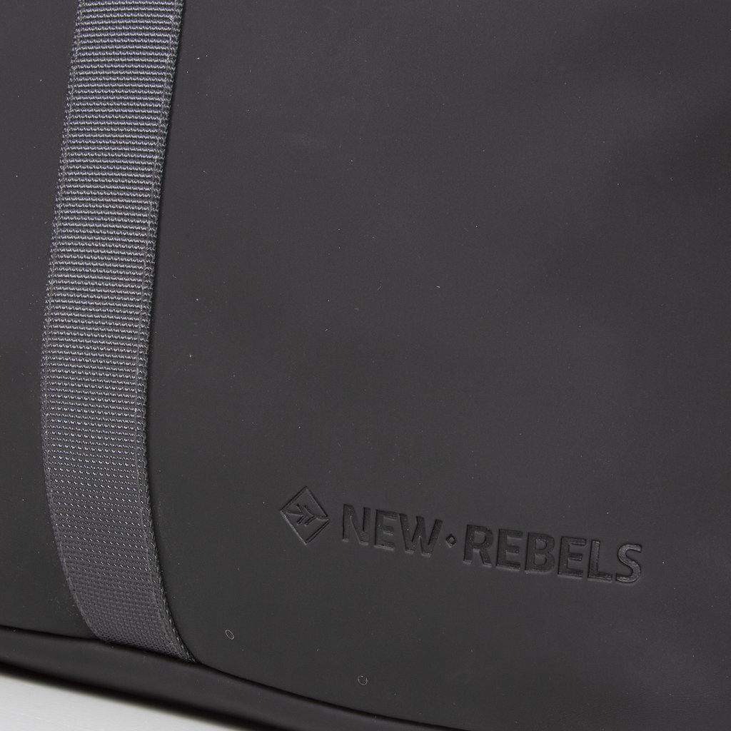 New Rebels ® Tim Rolltop  Rugzak Klein Zwart/Grijs