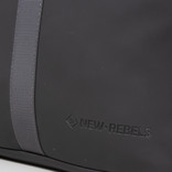 New Rebels ® Tim Rolltop Rucksack Klein Schwarz/Grau