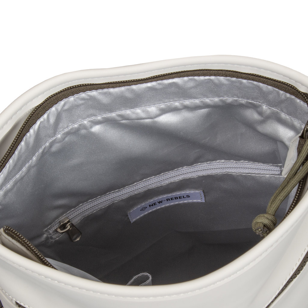 New Rebels New Rebels ® Tim Rolltop Backpack Small Beige/OlIVe