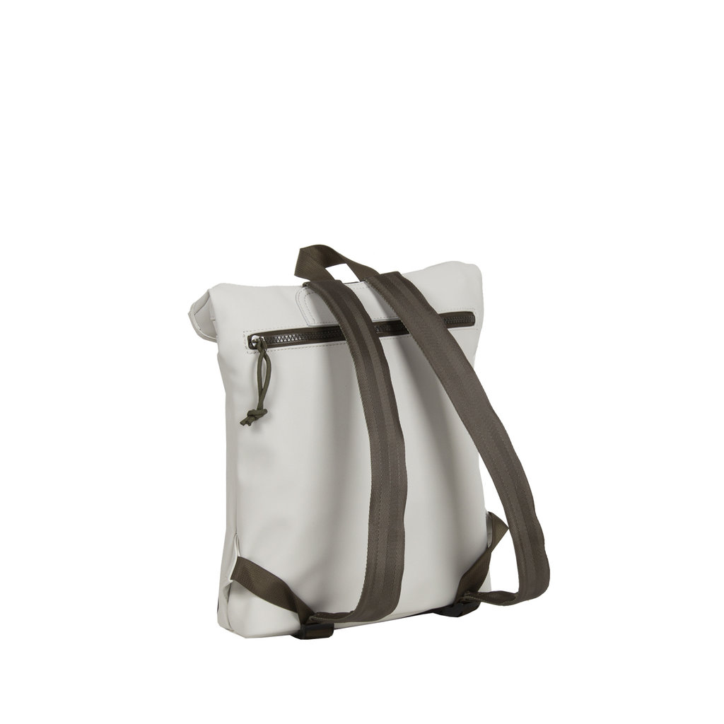 New Rebels® Tim Roll-Top Backpack small beige/olive