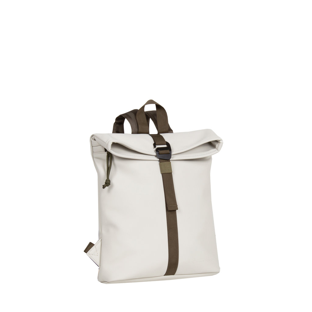 New Rebels ® Tim Rolltop Rucksack Klein Beige/OlIV