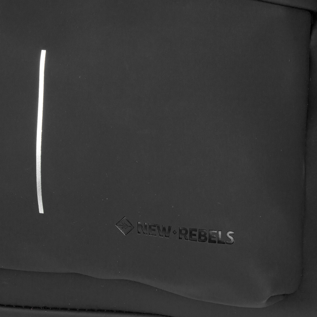 New Rebels ® Tim Rucksack Wasserabweisend Schwarz/Grau