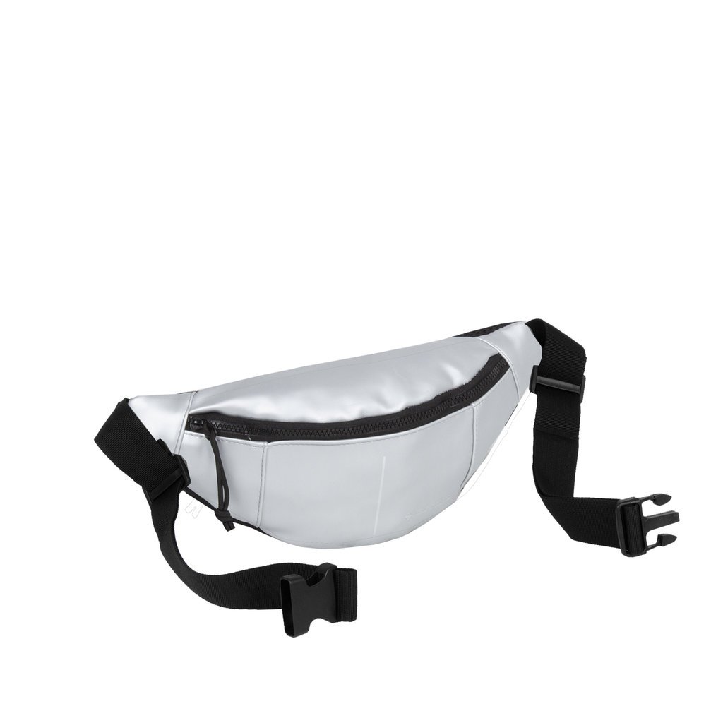 New Rebels ® Mart - Water Repellent -  Fanny Pack - Silver