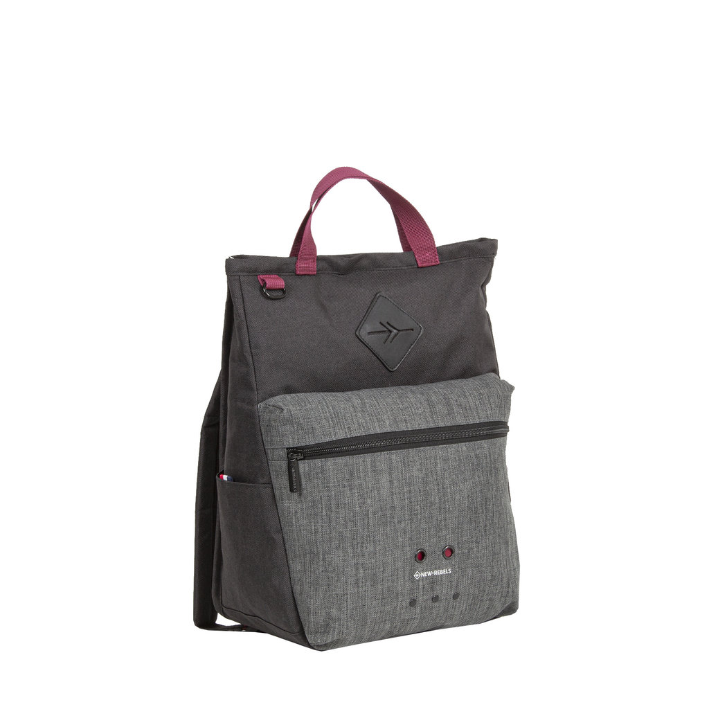 New Rebels New Rebels ® Morris Rugzak Black 2Tone 14L 23X16X37CM