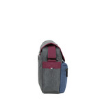 New Rebels New Rebels ® Morris Schoudertas Medium Flap Navy 2Tone 30X12X23CM
