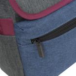 New Rebels® Morris shoulderbag medium flap navy 2tone 30x12x23cm