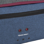 New Rebels New Rebels ® Morris Schoudertas Medium Flap Navy 2Tone 30X12X23CM