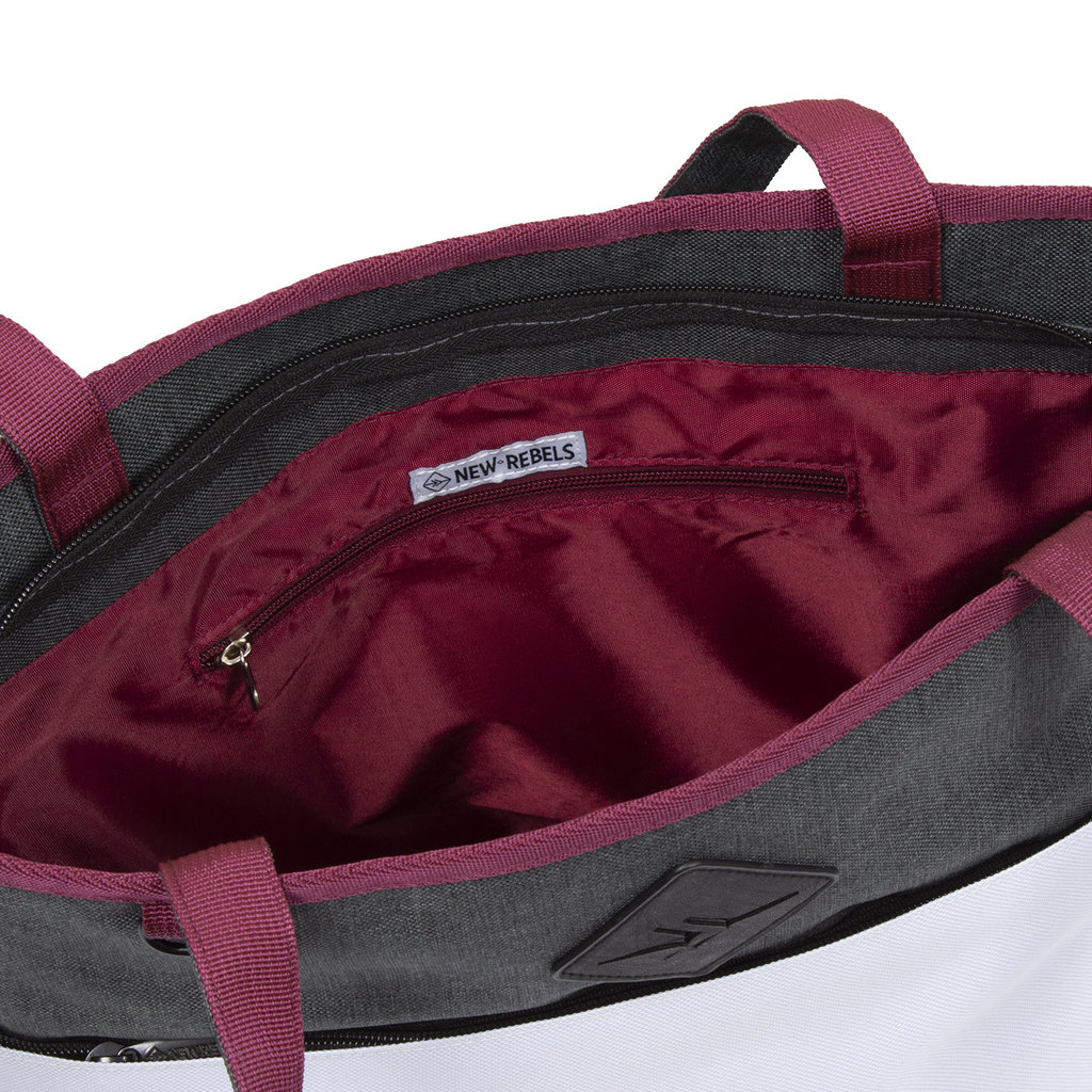 New Rebels New Rebels ® Morris Shopper Weiß 2Tone 43X16X37Cm