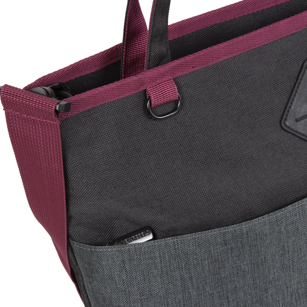 New Rebels New Rebels ® Morris Shopper Zwart 2Tone 43X16X37CM
